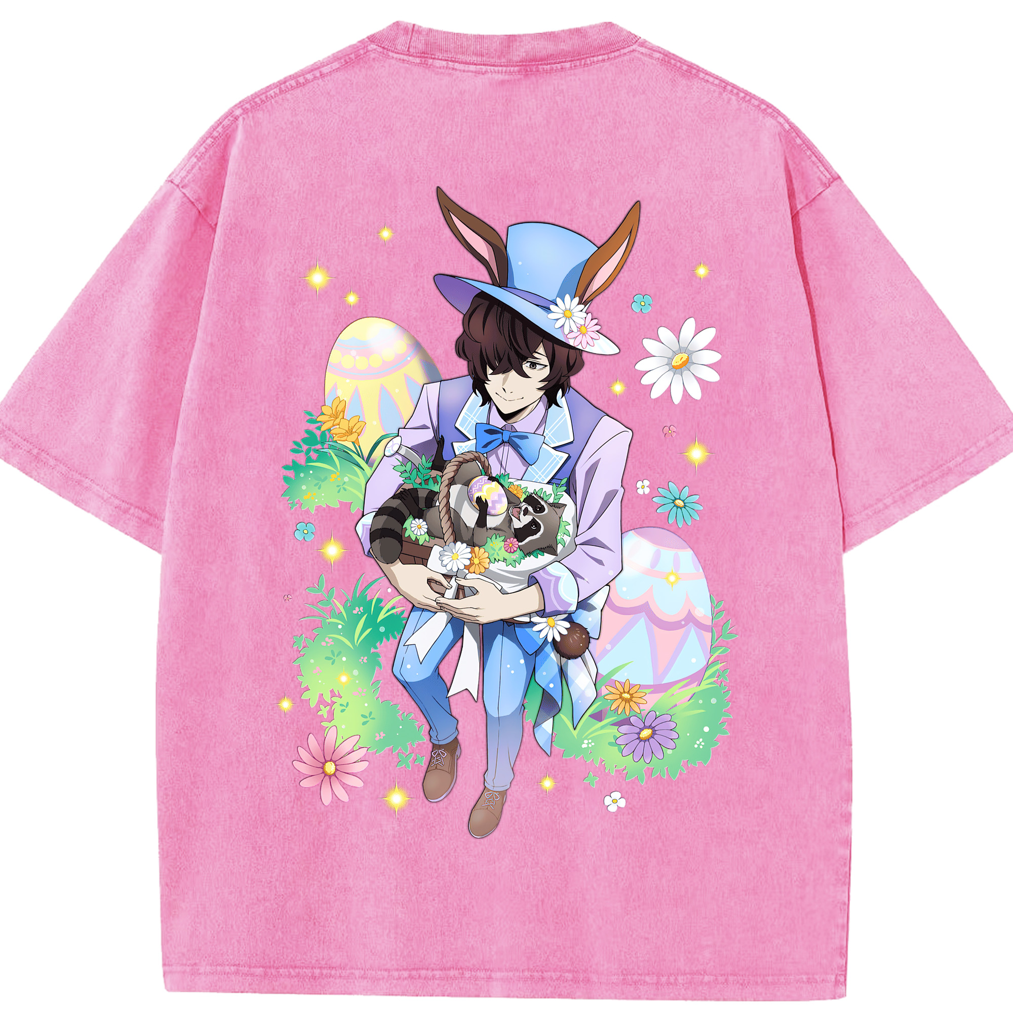 （画像用） 文豪ストレイドッグス Bungo Stray Dogs 綿100% ヴィンテージ風 半袖Tシャツ（背面プリント）